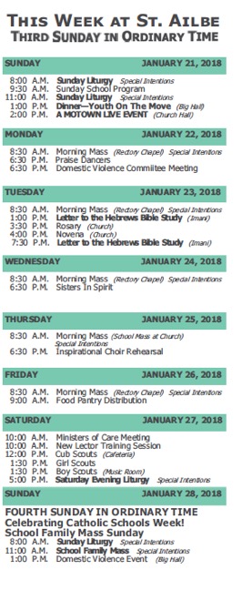 Church Calendar of Events – St. Katharine Drexel Parish of Chicago at ...